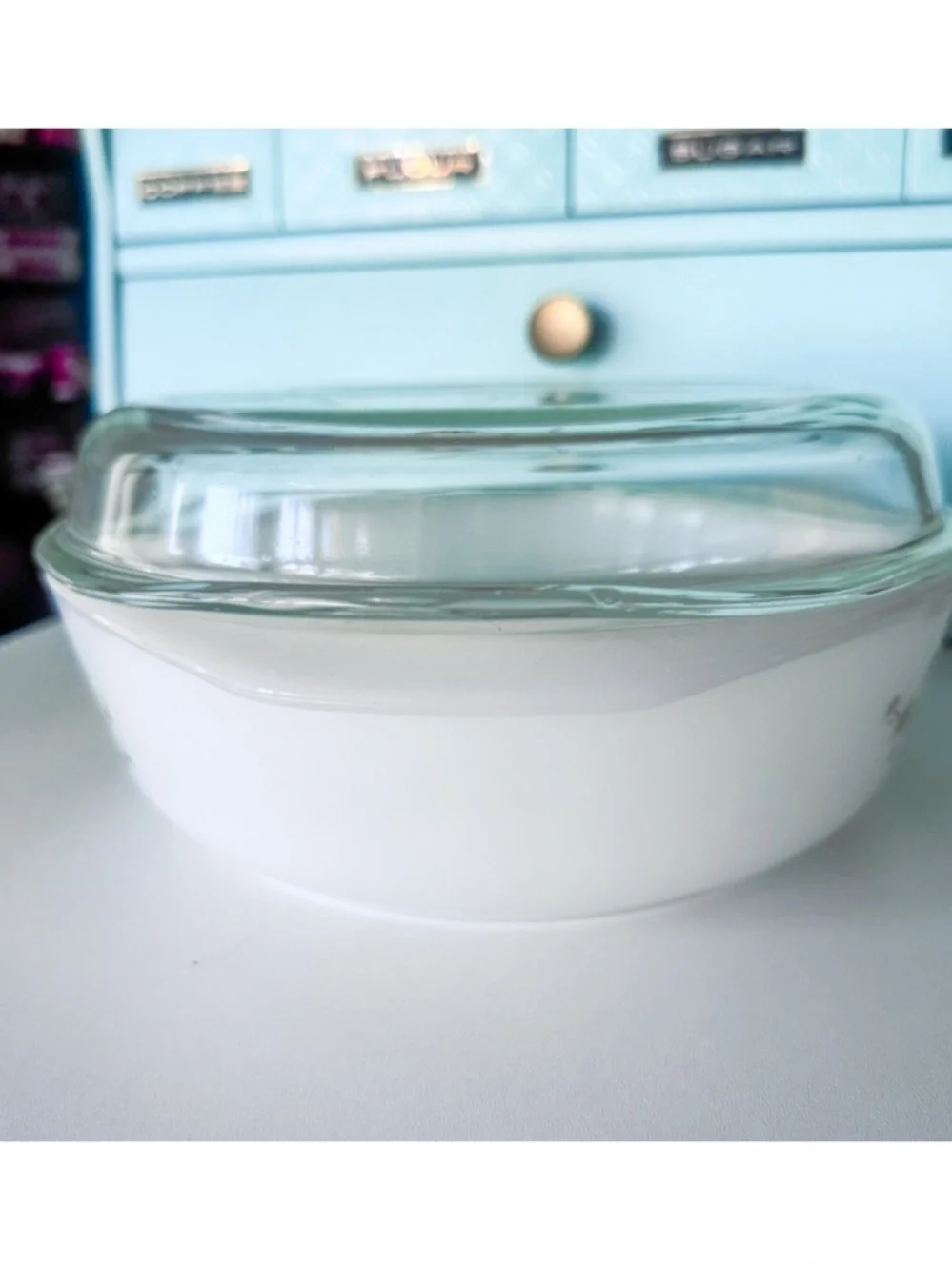 AGEE Pyrex Golden Pine Round Casserole Lid Vintage Australian CR 300 | 3 Pint